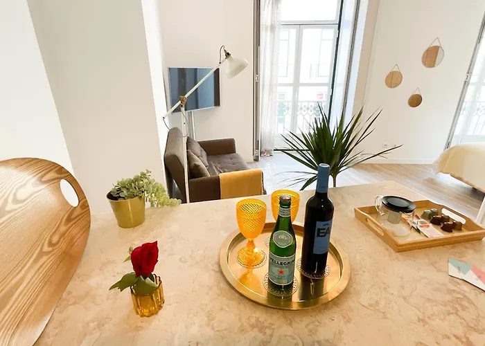 Luxury In Chiado 1 Br 리스본